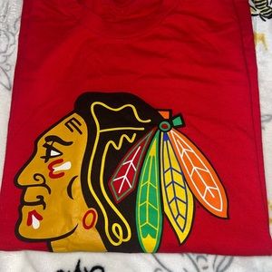 Black hawks t shirt